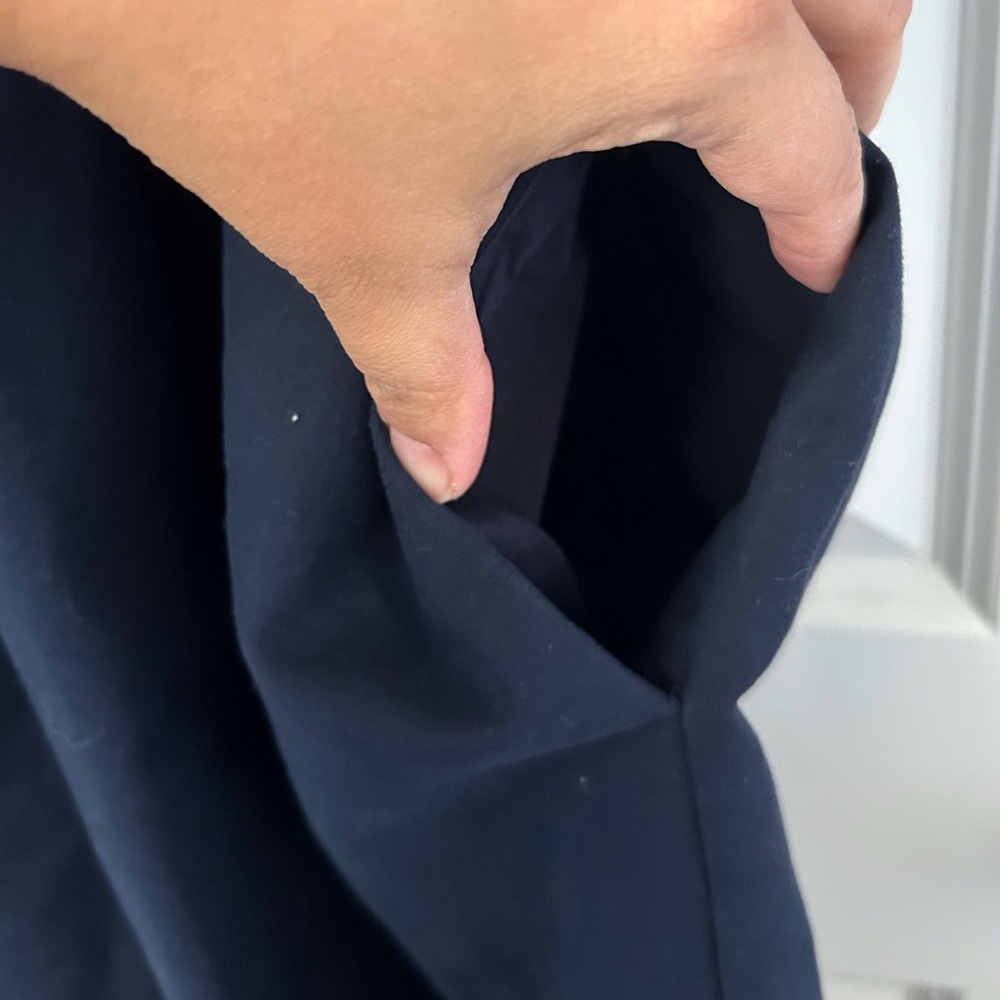 Gap Navy Blue Button Front Pleated MIDI Dress Size 8 - Picture 4 of 7